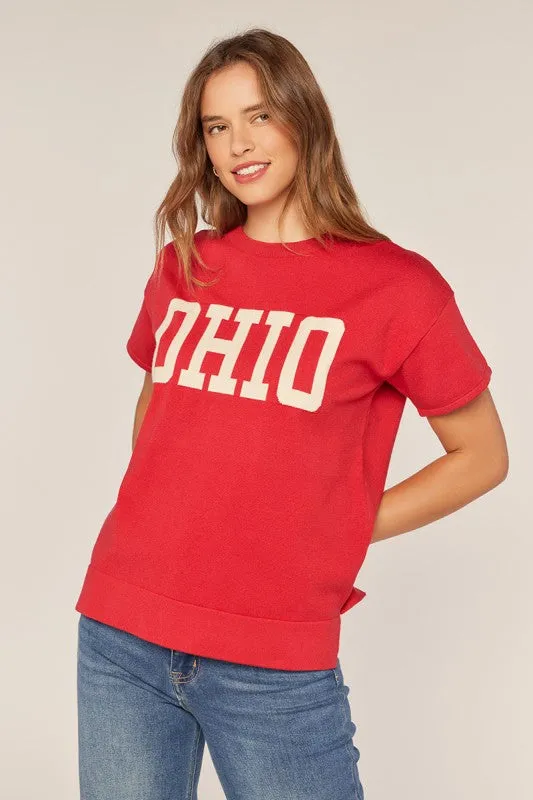 OHIO Game Day Sweater Tee sold by Kins Collective