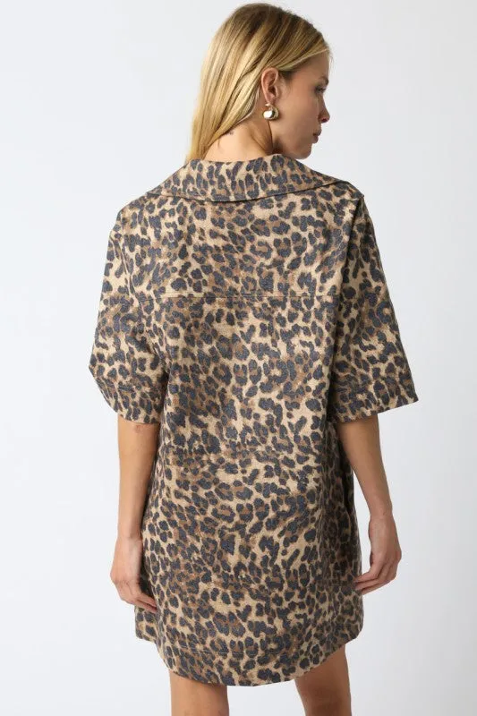 Ava Leopard Dress sold by Kins Collective product image thumbnail 3