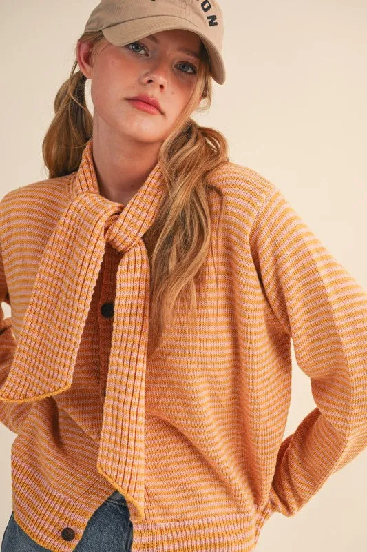 Cosette Necktie Cardigan sold by Kins Collective