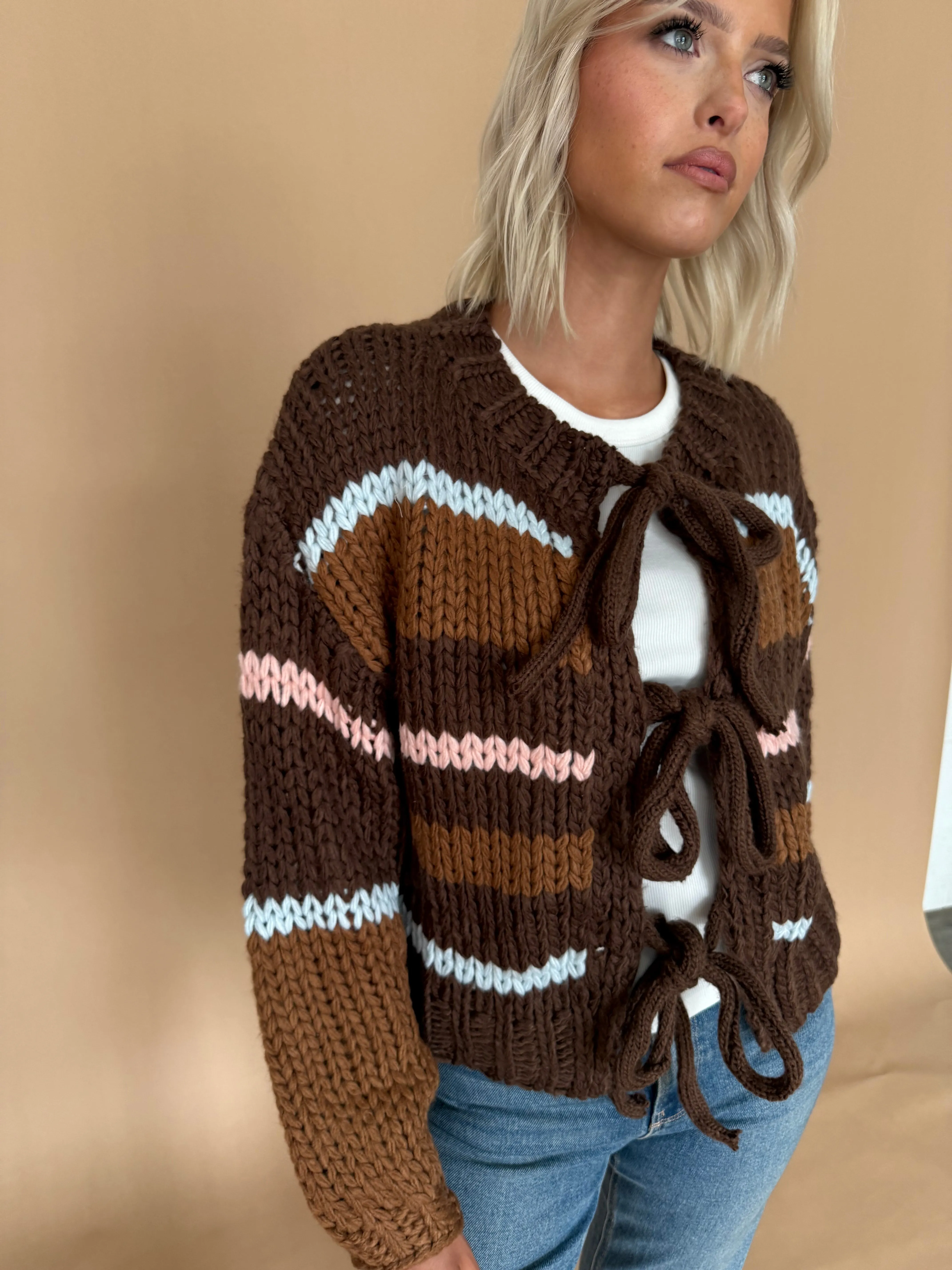 Maren Tie Cardigan sold by Kins Collective product image thumbnail 2