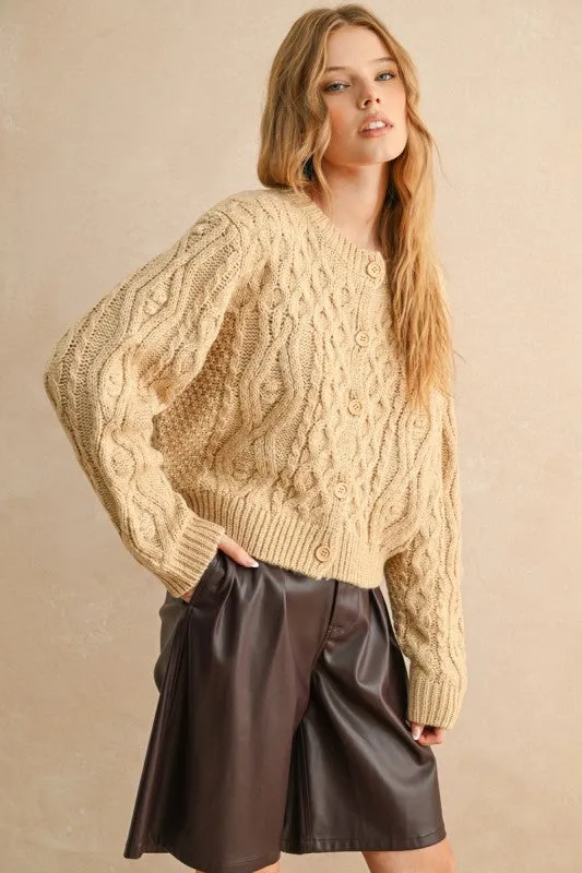 Mara Cable Cardigan sold by Kins Collective product image thumbnail 3