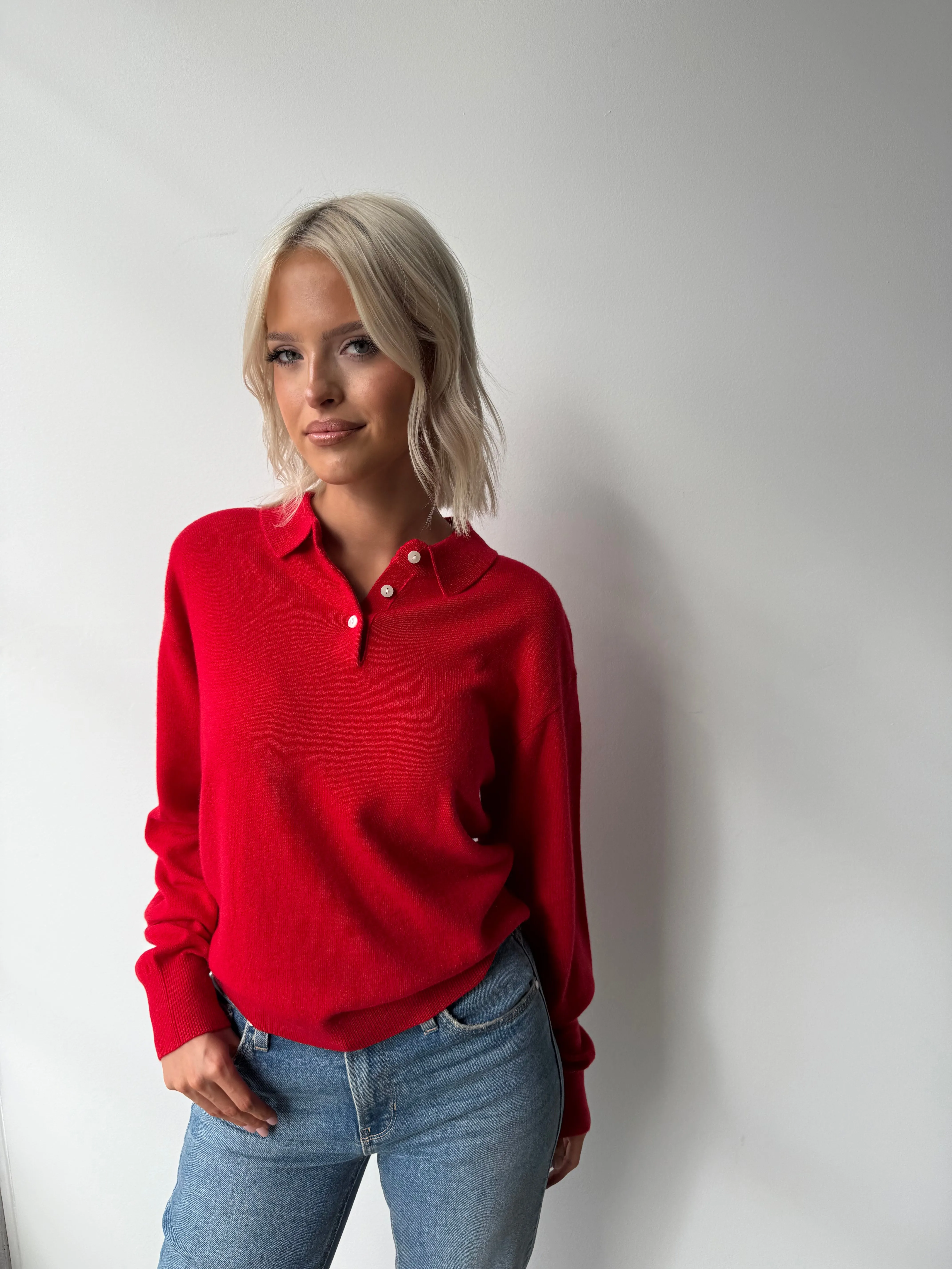 Camille Collared Polo Crew sold by Kins Collective