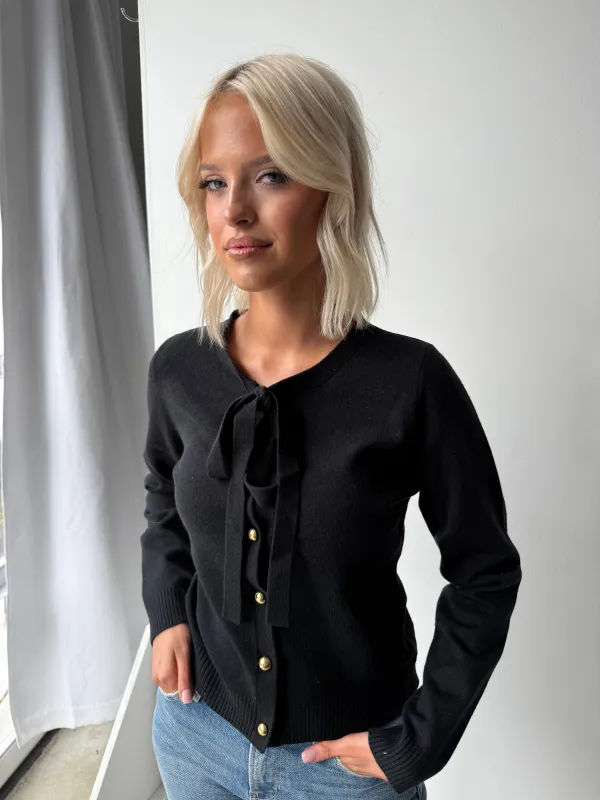 Colette Bow Cardigan sold by Kins Collective