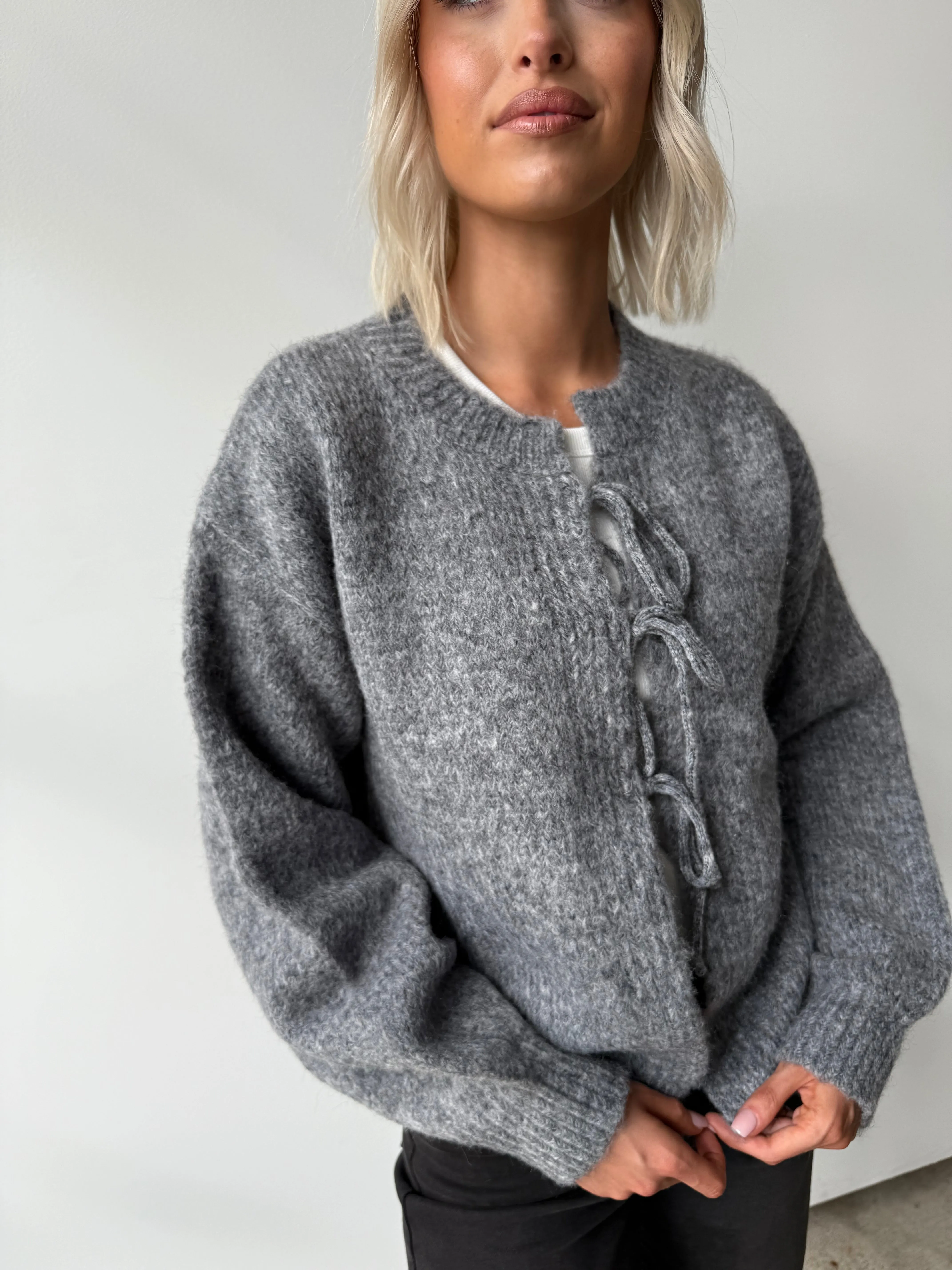 Amelie Tie Front Cardi sold by Kins Collective product image thumbnail 3