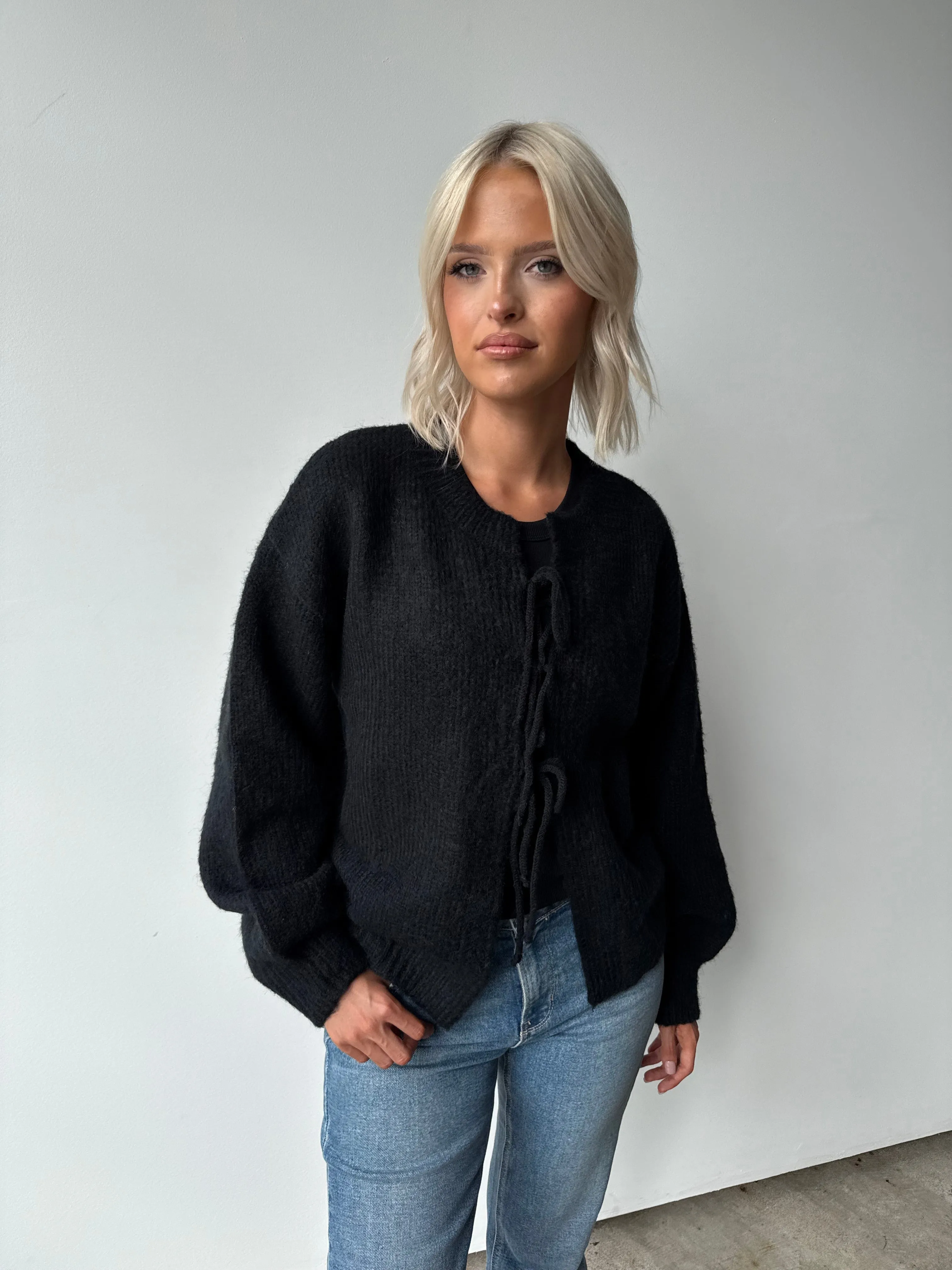 Amelie Tie Front Cardi sold by Kins Collective product image thumbnail 2