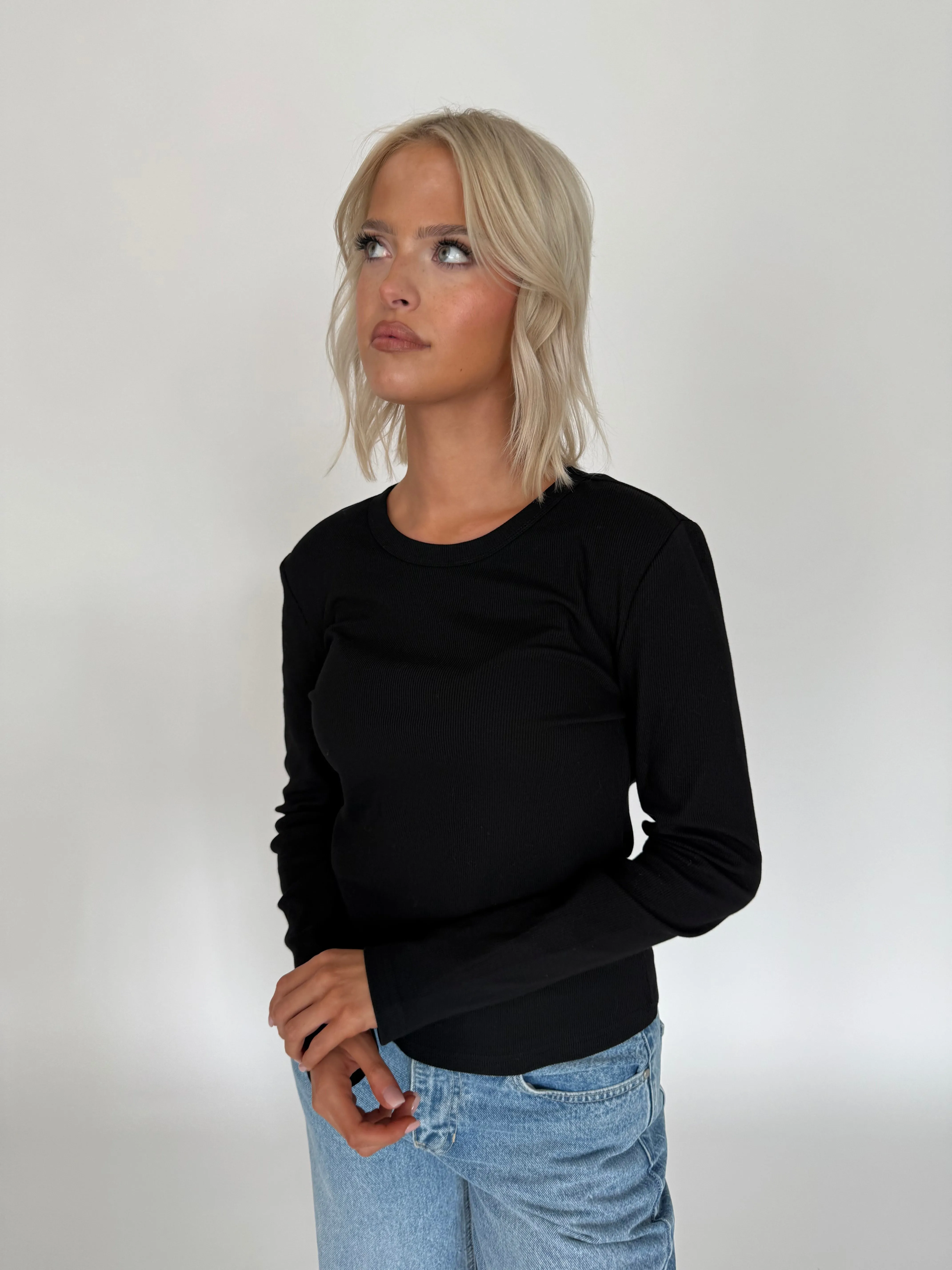 The Miller Long Sleeve Rib Tee sold by Kins Collective product image thumbnail 2