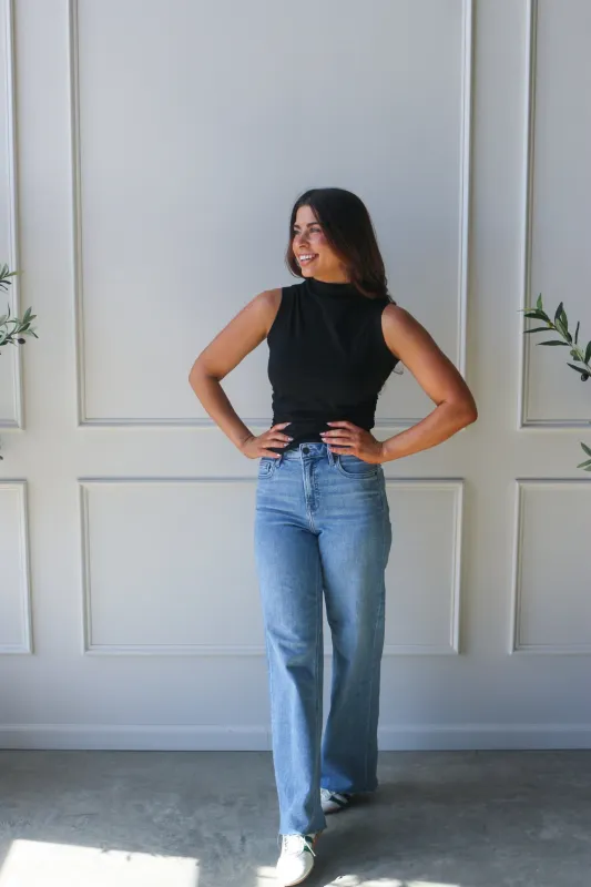 Essential Ruched Mock Neck sold by Kins Collective