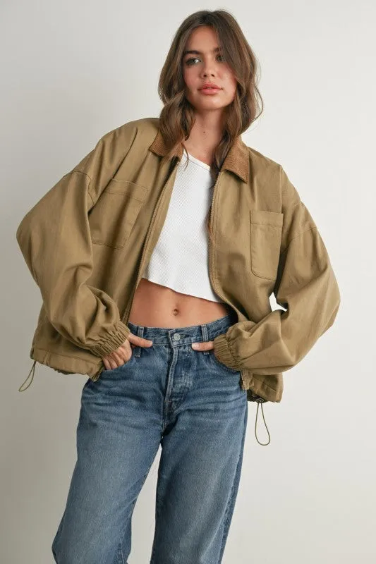 Rowe Cord Collar Jacket sold by Kins Collective