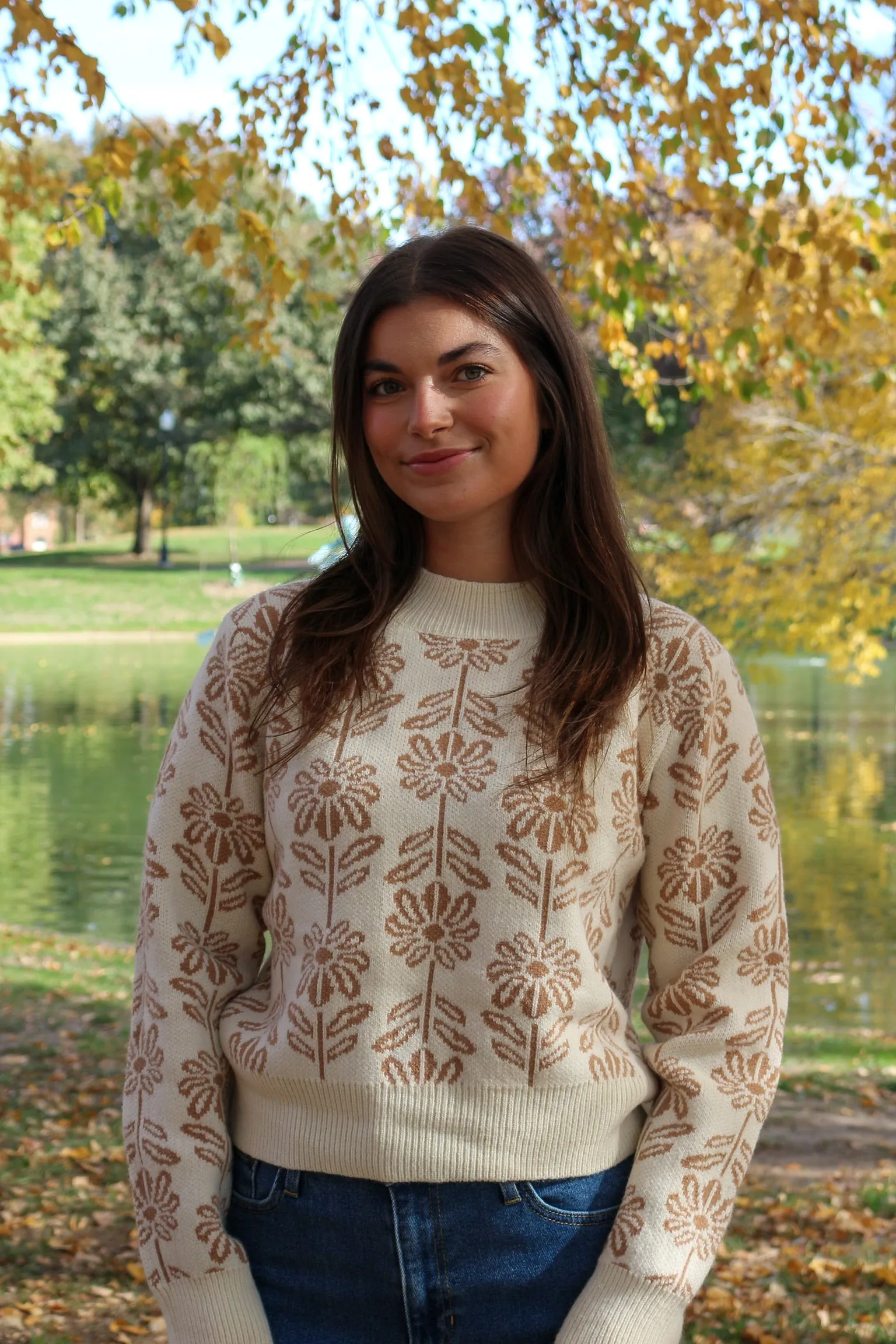 Fall Floral Sweater sold by Kins Collective