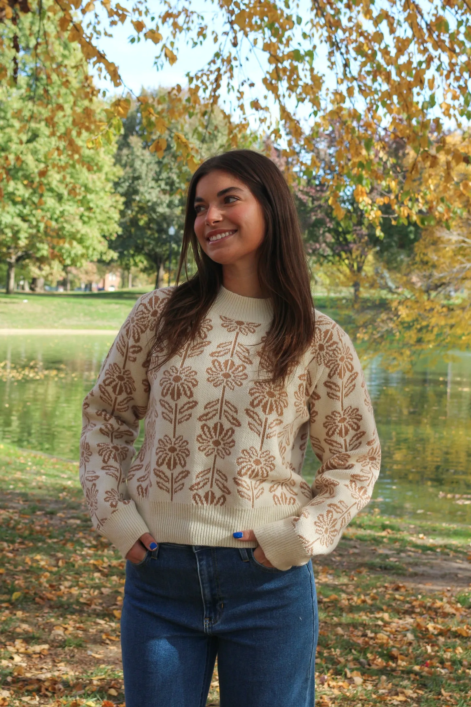 Fall Floral Sweater sold by Kins Collective product image thumbnail 2
