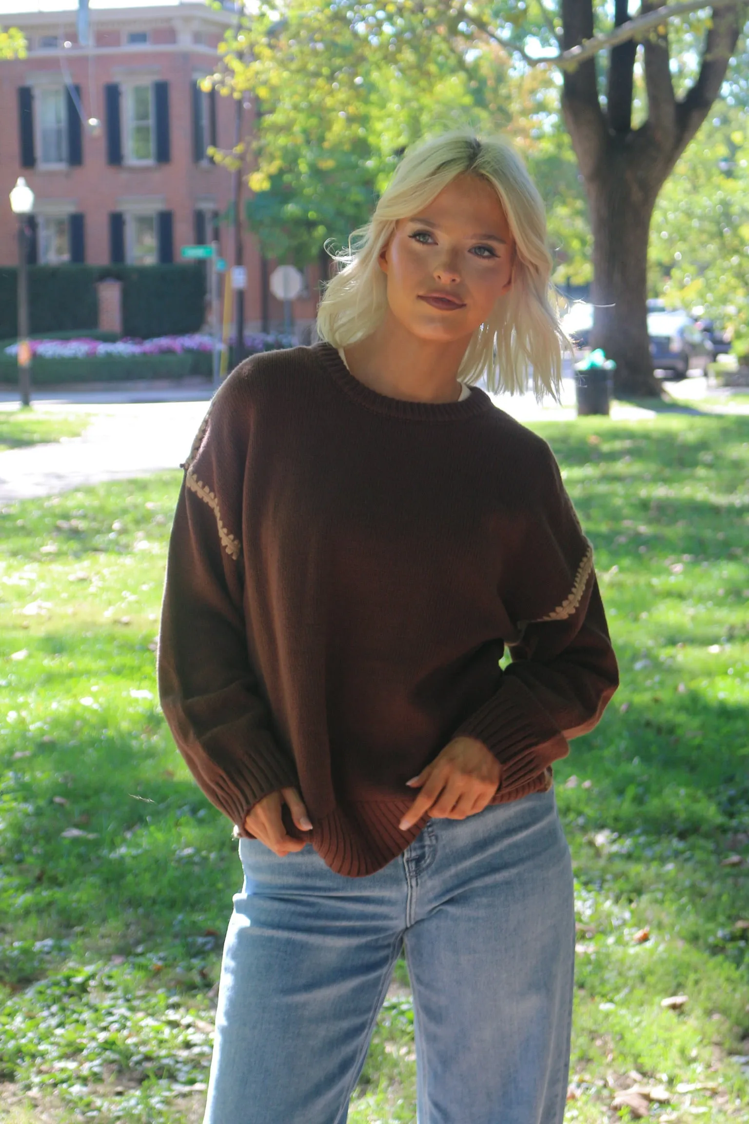 Stitch Detail Sweater sold by Kins Collective product image thumbnail 2