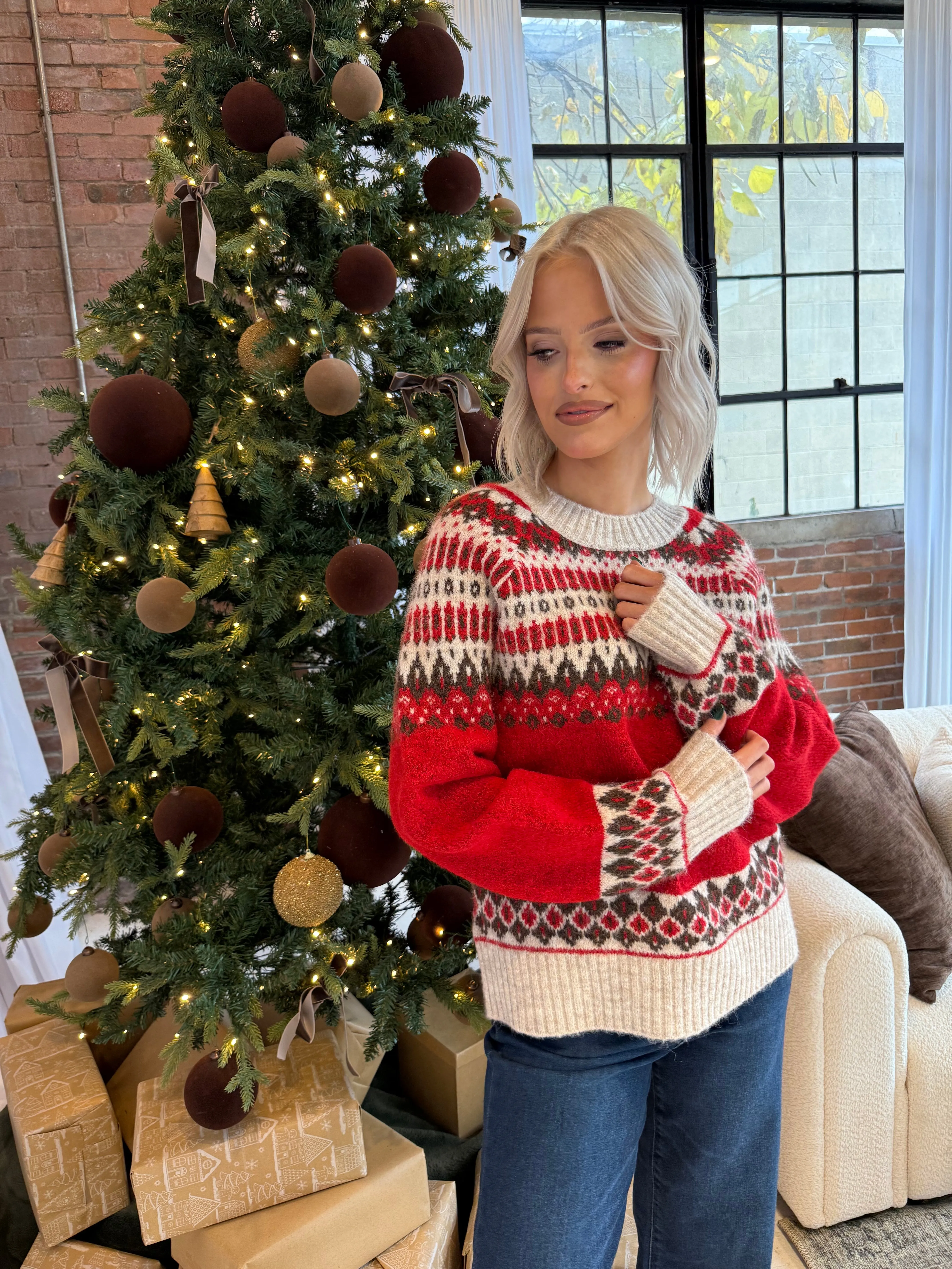 Aspen Fair Isle Sweater sold by Kins Collective product image thumbnail 2