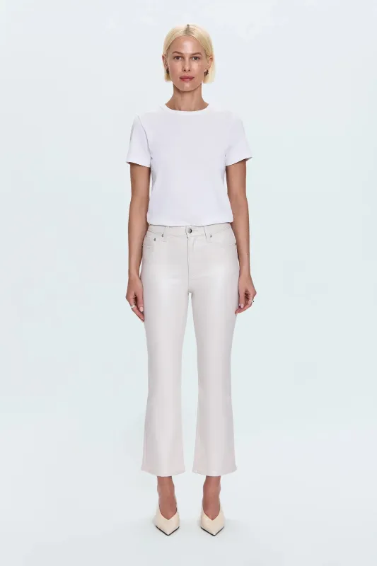 Lennon HIGH RISE CROP BOOT JEAN - IVORY LUSTER sold by Kins Collective