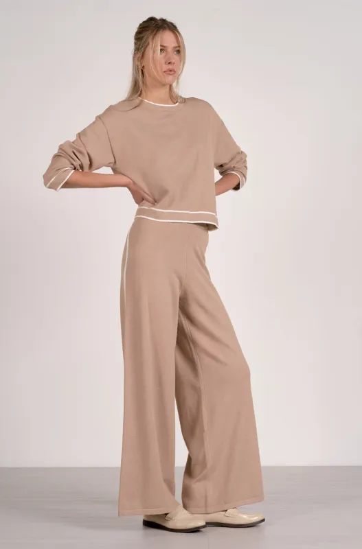 Knit Trim Pant sold by Kins Collective