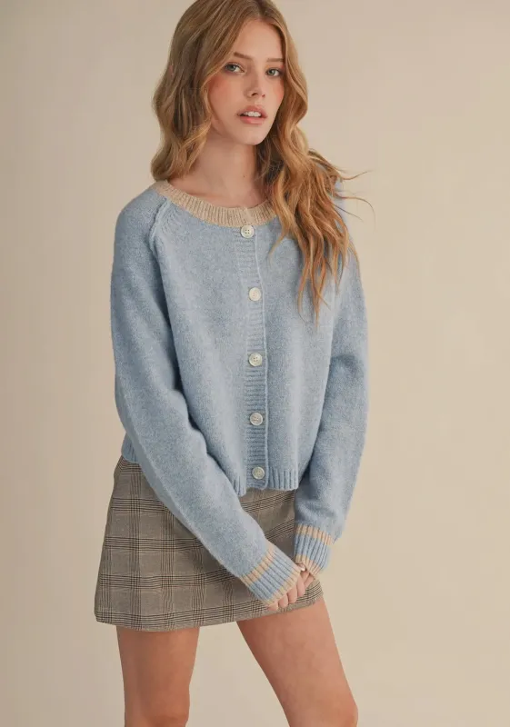 Annabelle Colorblock Cardigan sold by Kins Collective