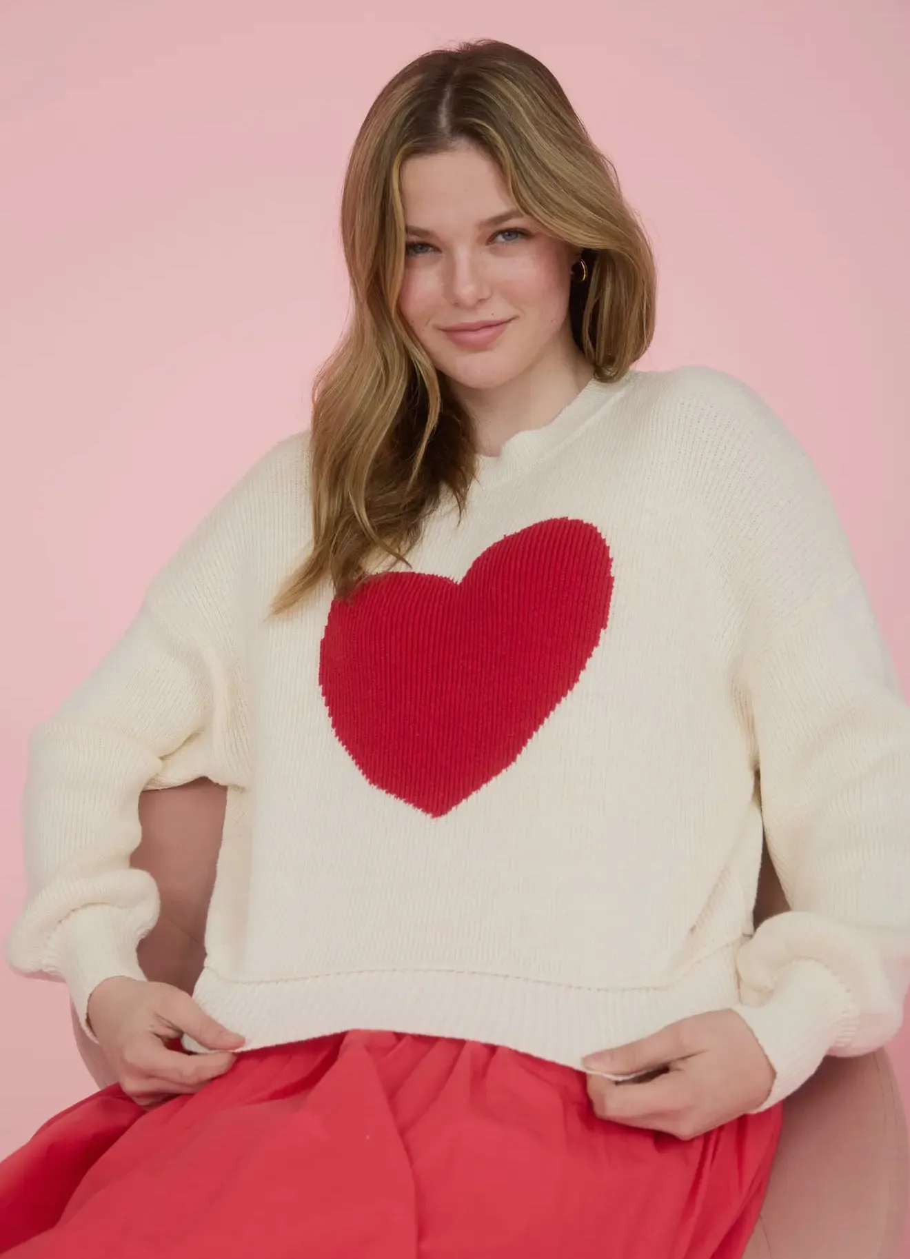 Heart You Sweater sold by Kins Collective