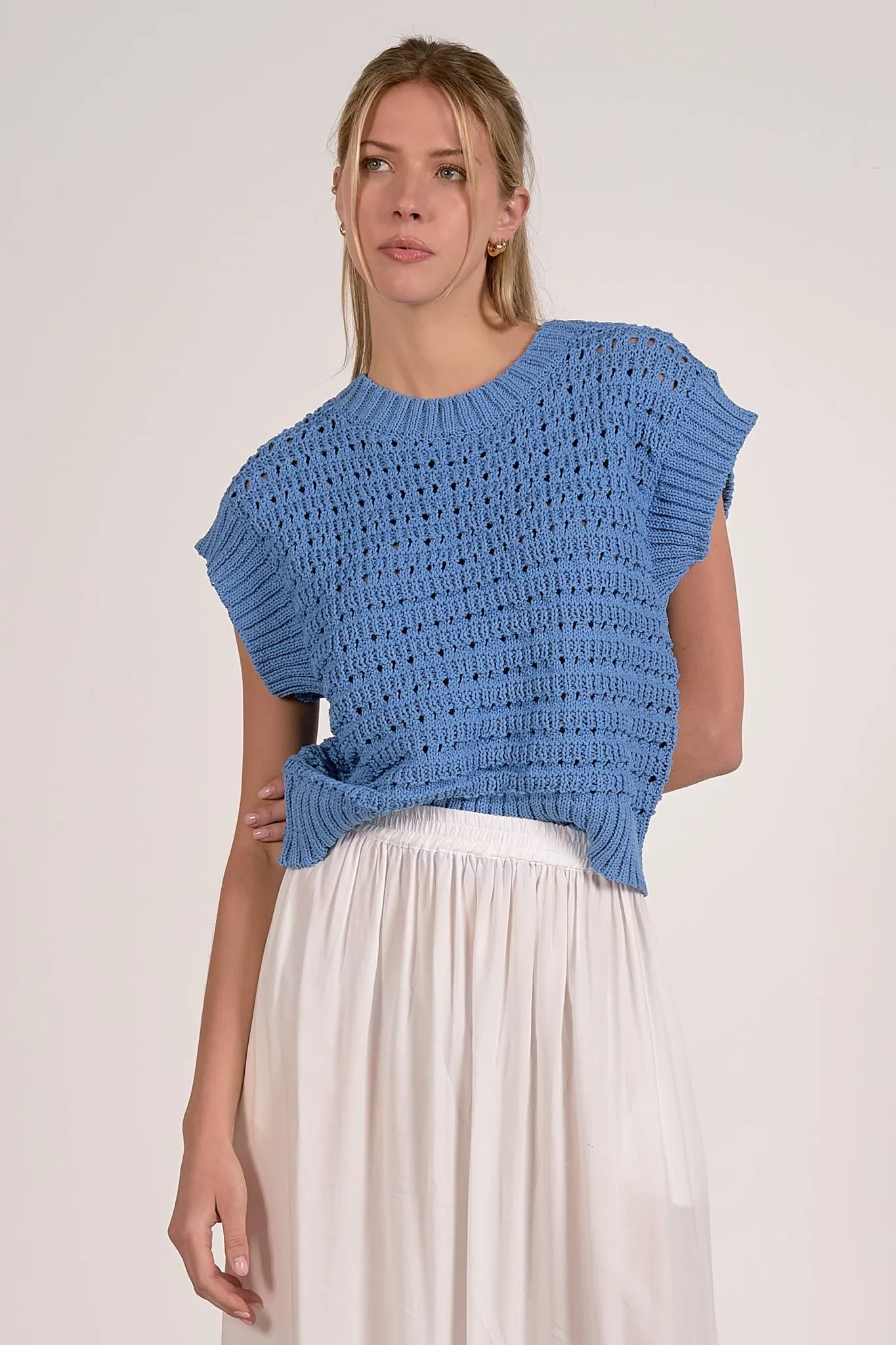 Coastal Sweater Vest sold by Kins Collective