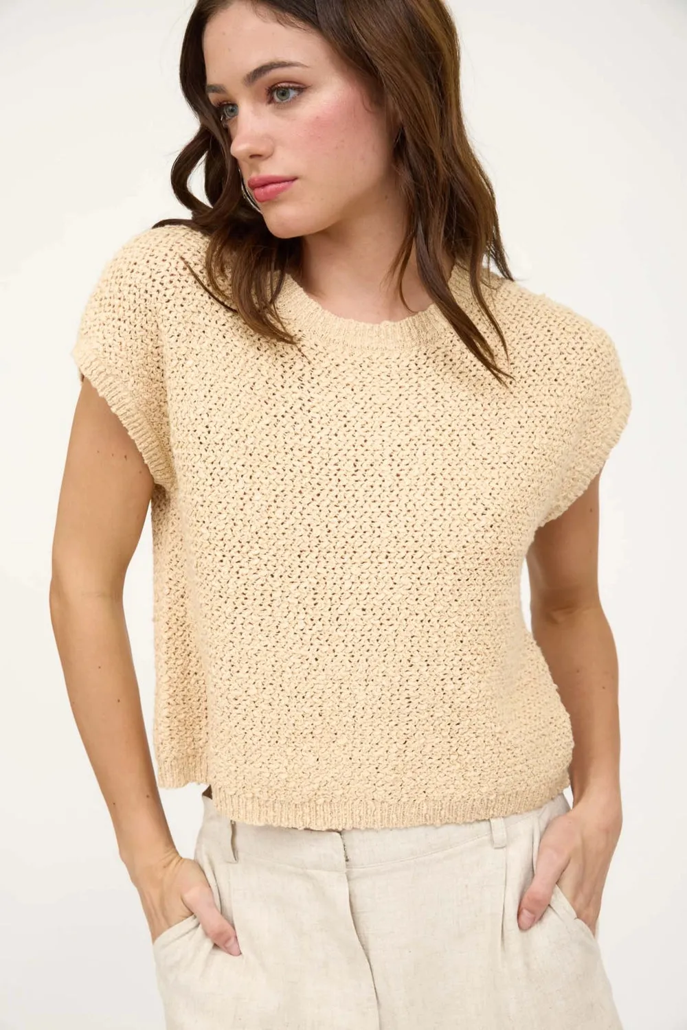 Textured Knit Top sold by Kins Collective
