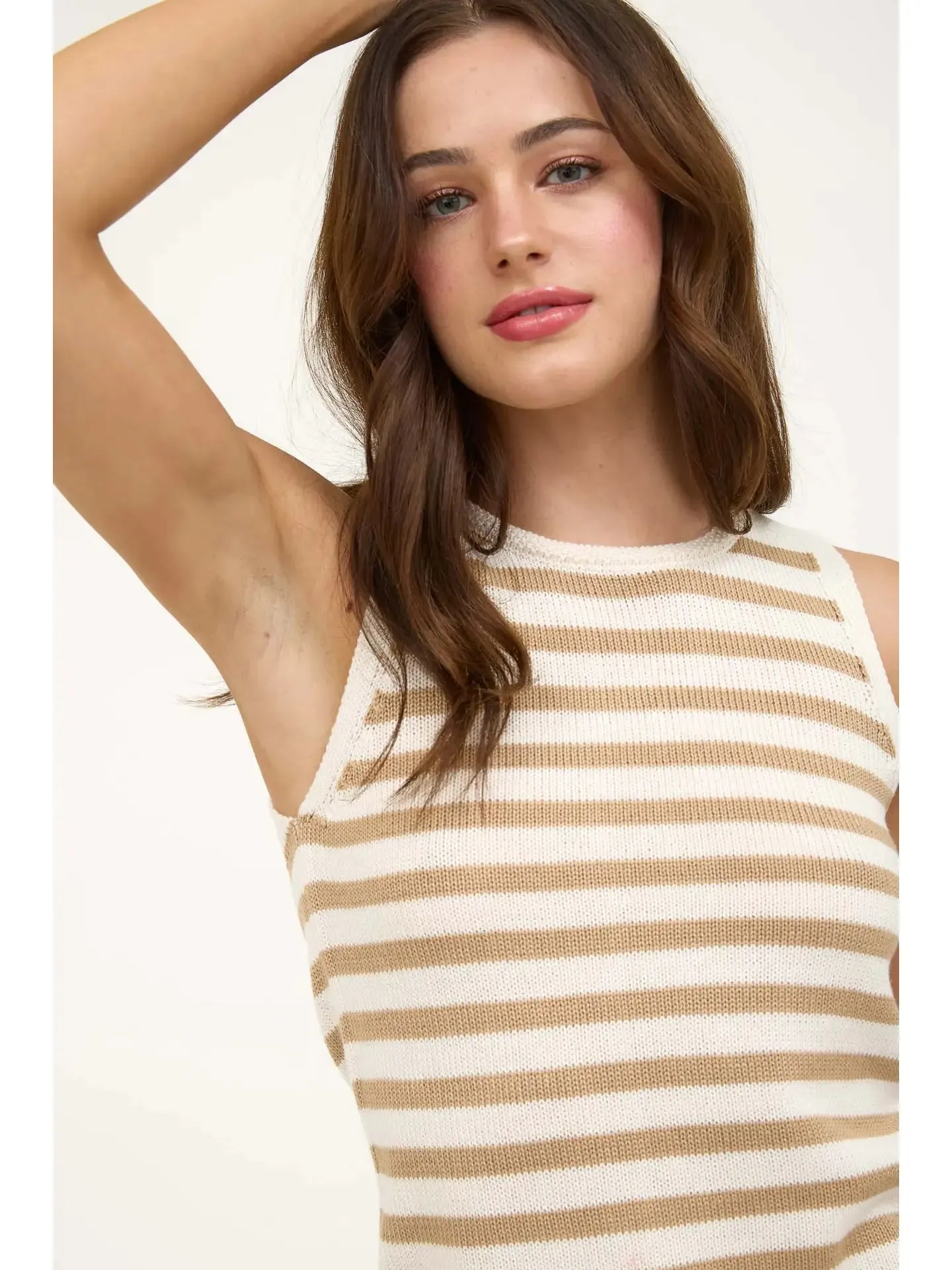 Stripe Knit Tank sold by Kins Collective product image thumbnail 3