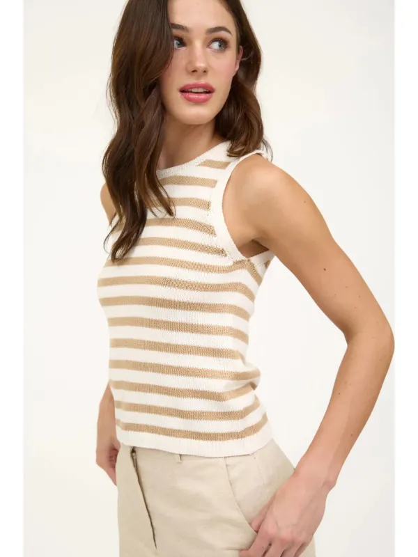 Stripe Knit Tank made by Kins Collective