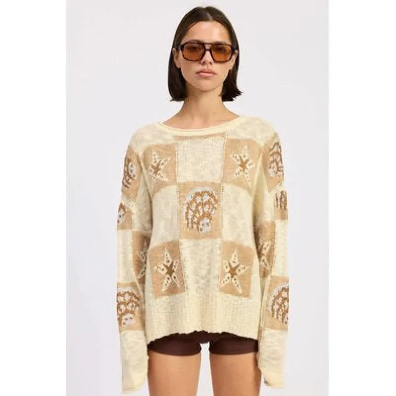 Nellie Beach Sweater made by Kins Collective