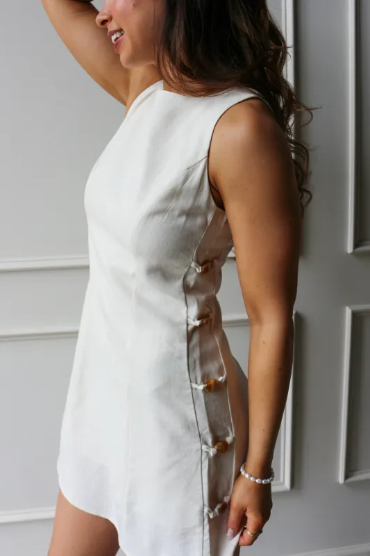 Linen Shift Dress made by Kins Collective