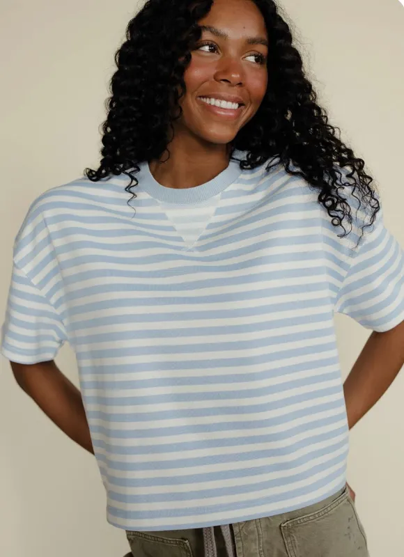 Laney Stripe Tee made by Kins Collective