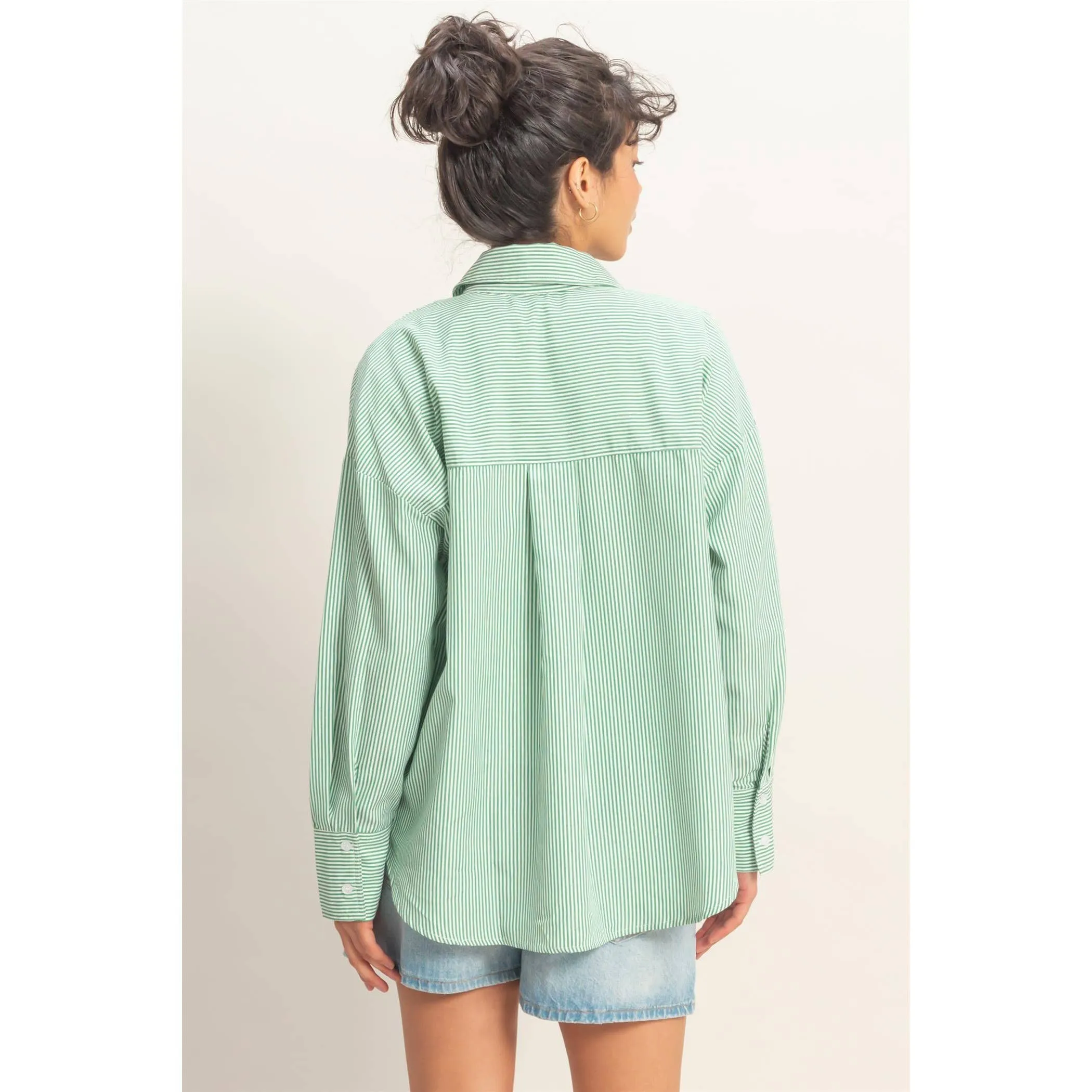 Striped Button Up Shirt sold by Kins Collective product image thumbnail 4