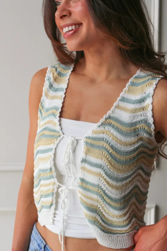Wavy Crochet Top made by Kins Collective
