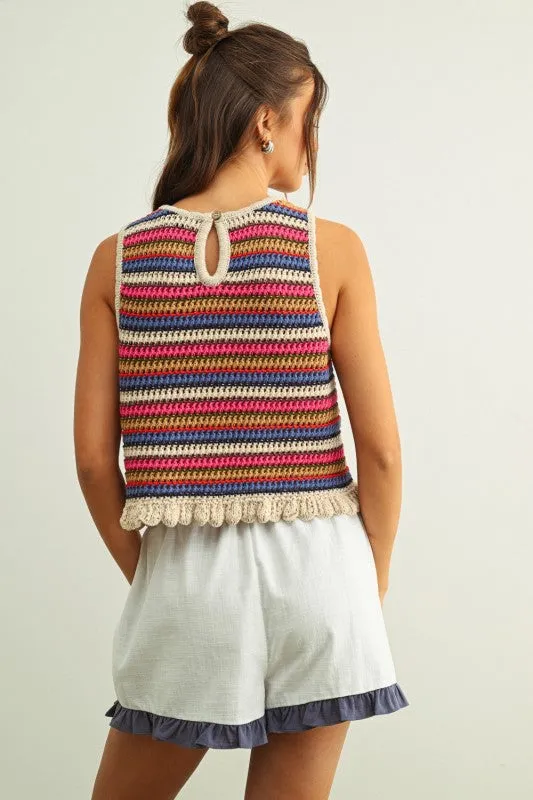 Valley Stripe Tank sold by Kins Collective product image thumbnail 5