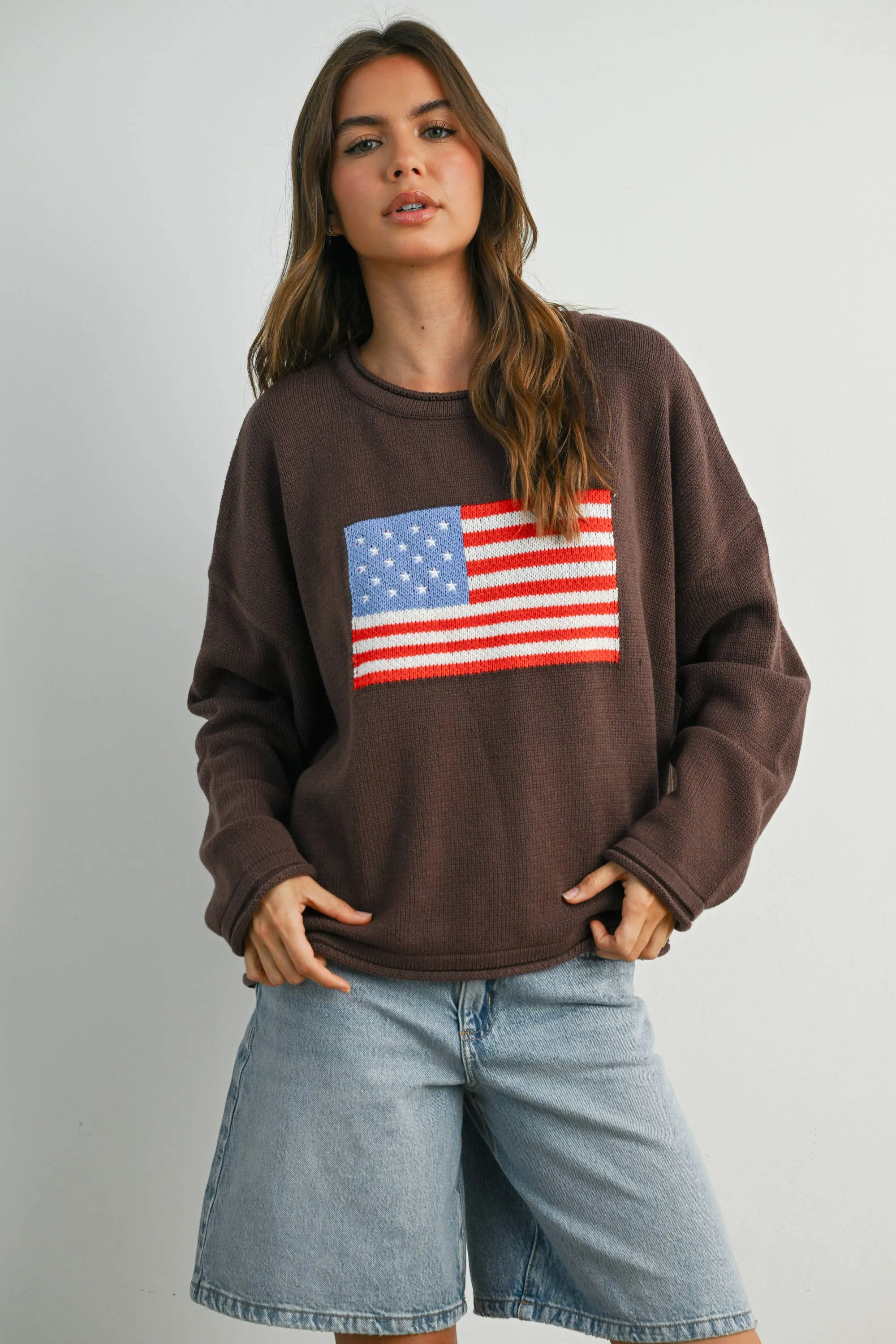 Flag Sweater sold by Kins Collective product image thumbnail 2