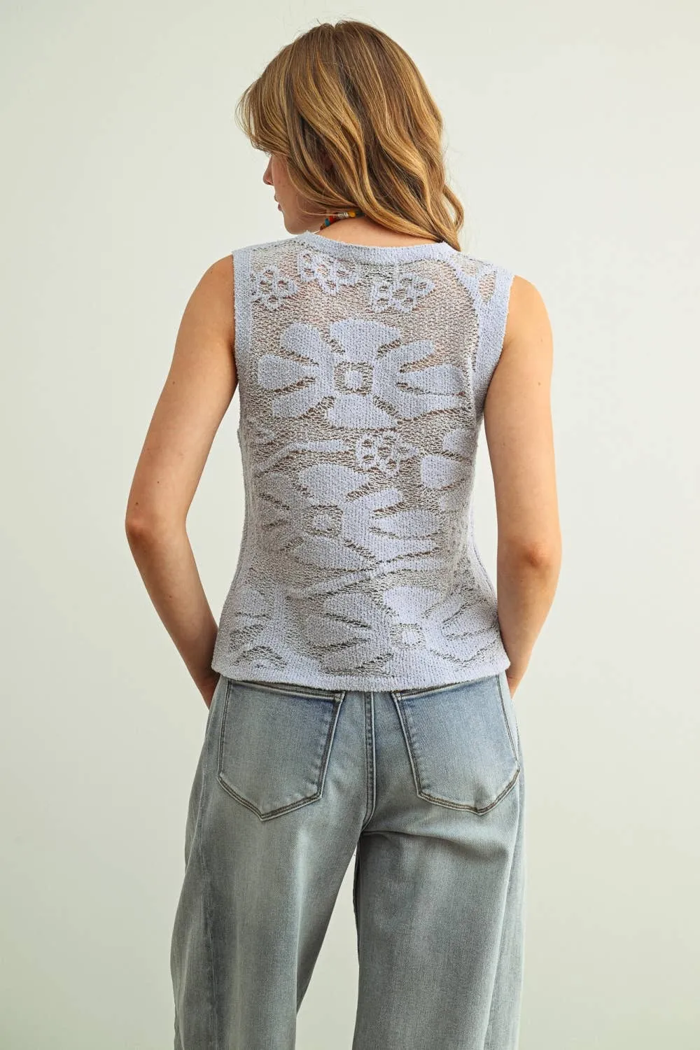 Floral Burnout Knit sold by Kins Collective product image thumbnail 4