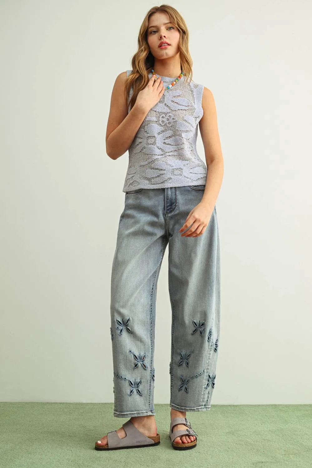 Floral Burnout Knit sold by Kins Collective product image thumbnail 5