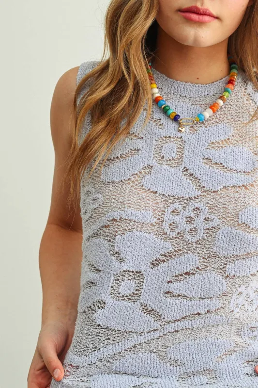 Floral Burnout Knit made by mioumuse
