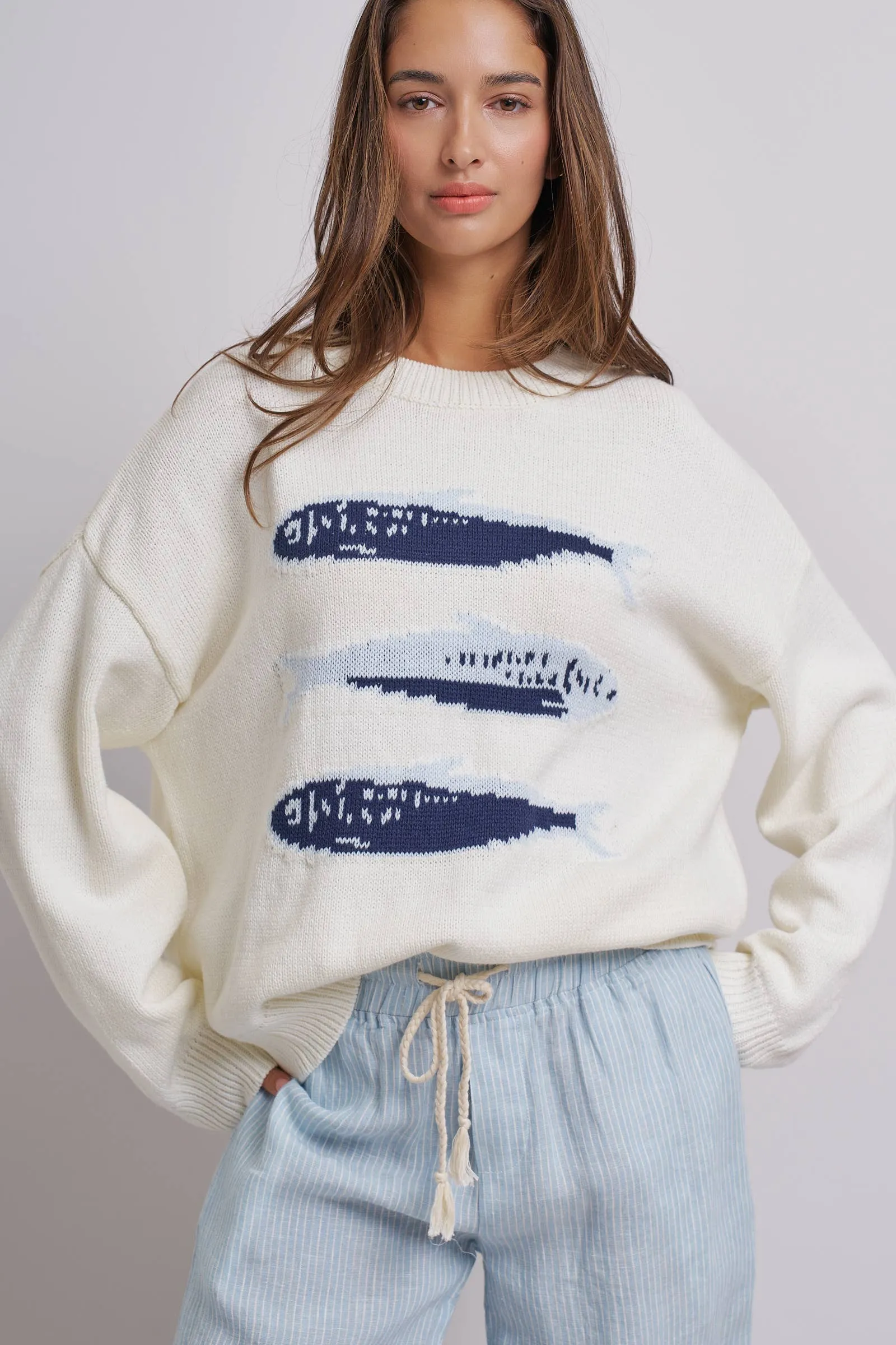 Graphic Fish Sweater sold by Kins Collective product image thumbnail 2