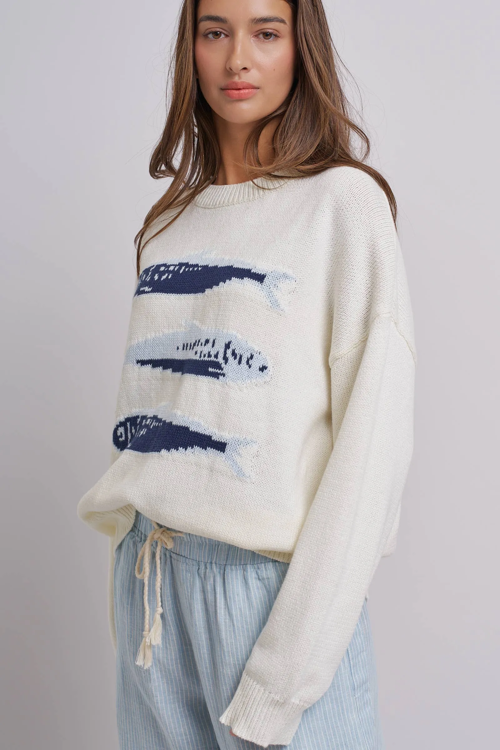 Graphic Fish Sweater sold by Kins Collective product image thumbnail 4