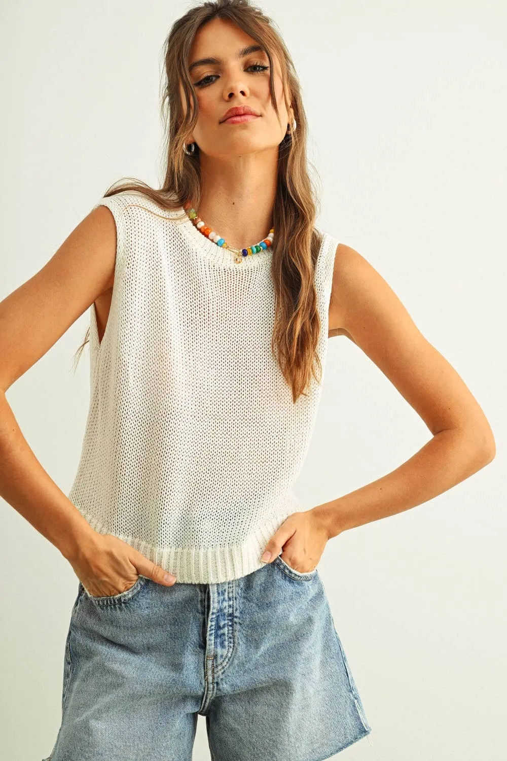Airy Knit Tank sold by Kins Collective product image thumbnail 3