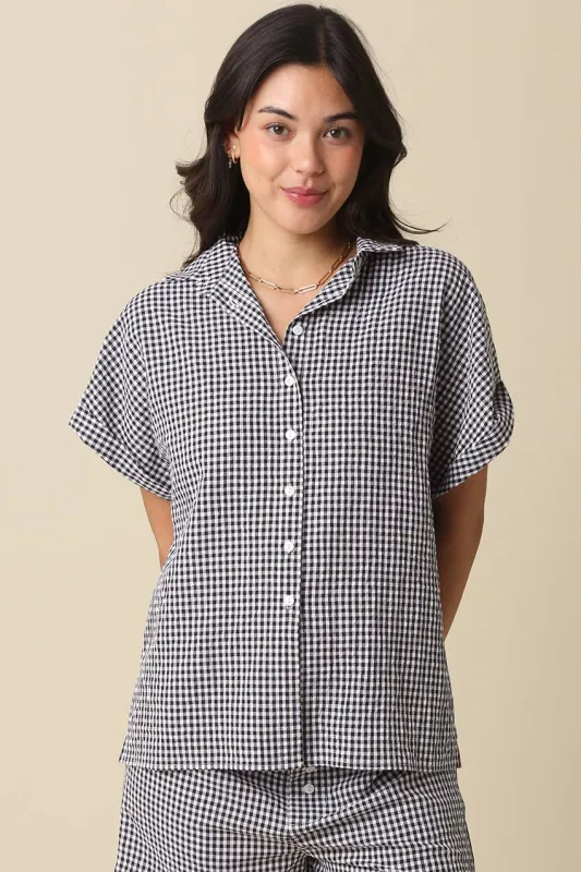 Finely Gingham Top made by Olivaceous