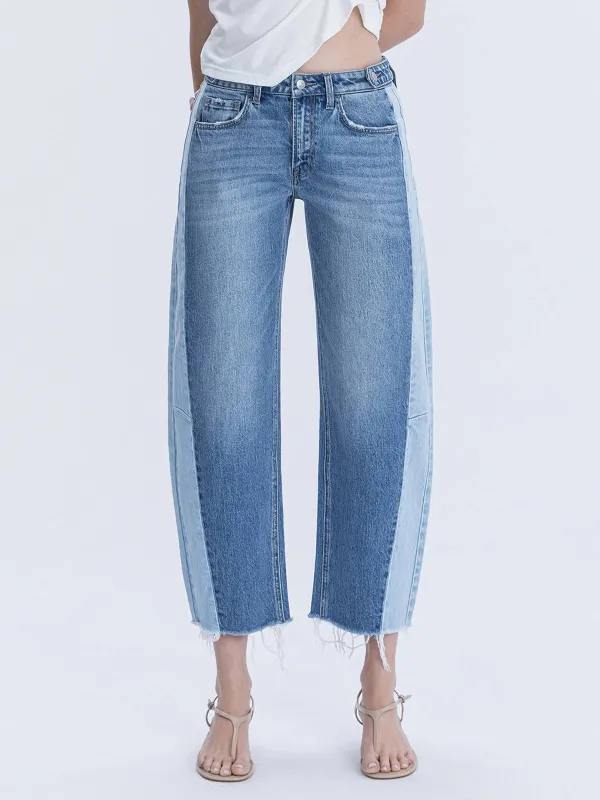 High Rise Two Tone Denim made by Flying Monkey