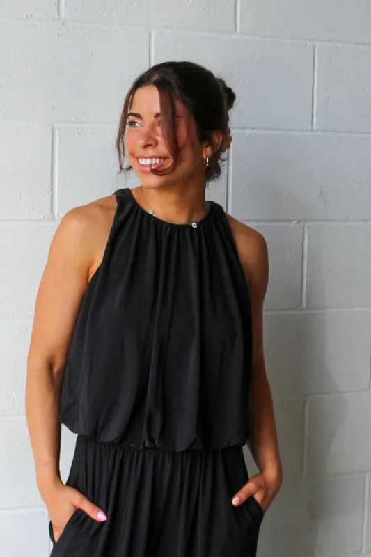 Bubble Hem Halter made by Kins Collective