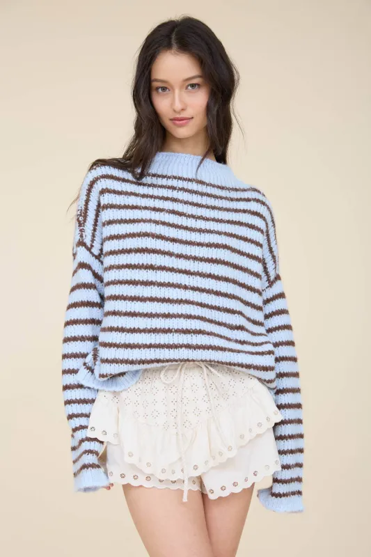 Stripe Chunky Sweater made by Blu Pepper