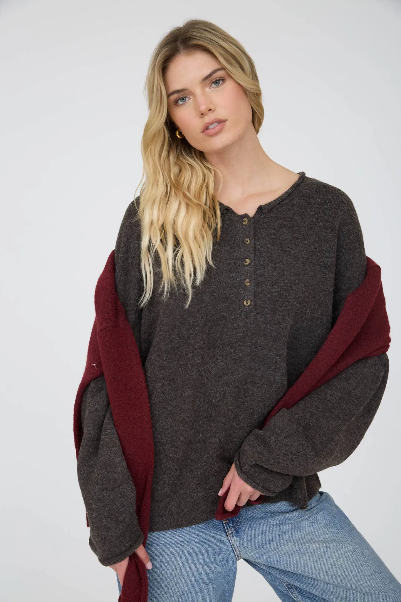 Sadie Roll Neck Henley sold by Kins Collective product image thumbnail 5