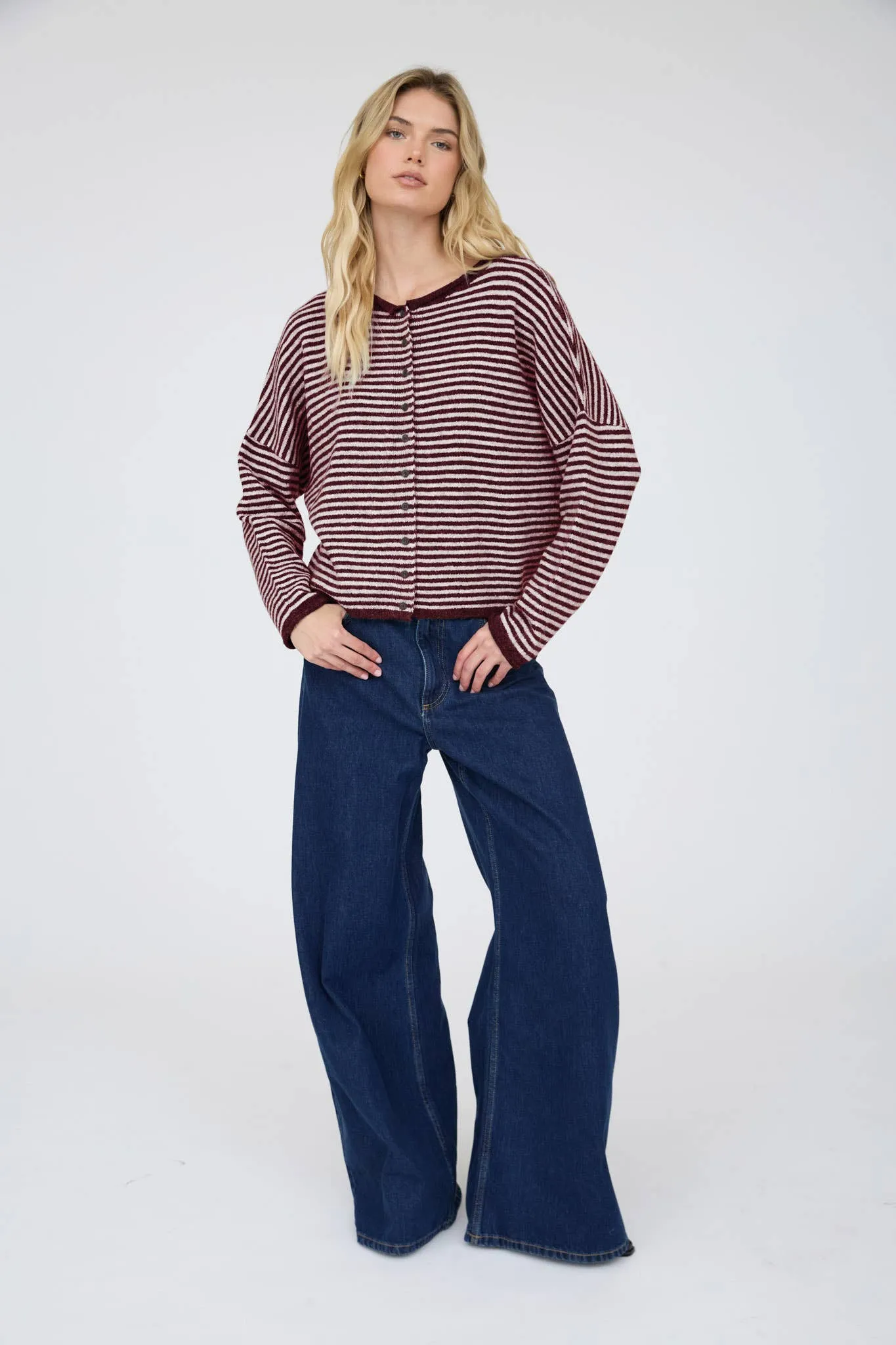 Bridget Stripe Cardigan sold by Kins Collective product image thumbnail 4