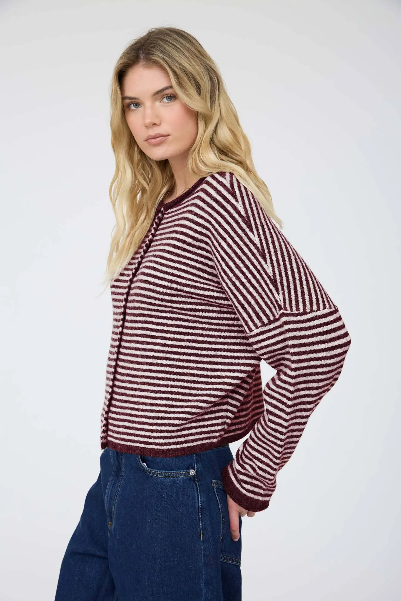 Bridget Stripe Cardigan sold by Kins Collective product image thumbnail 3