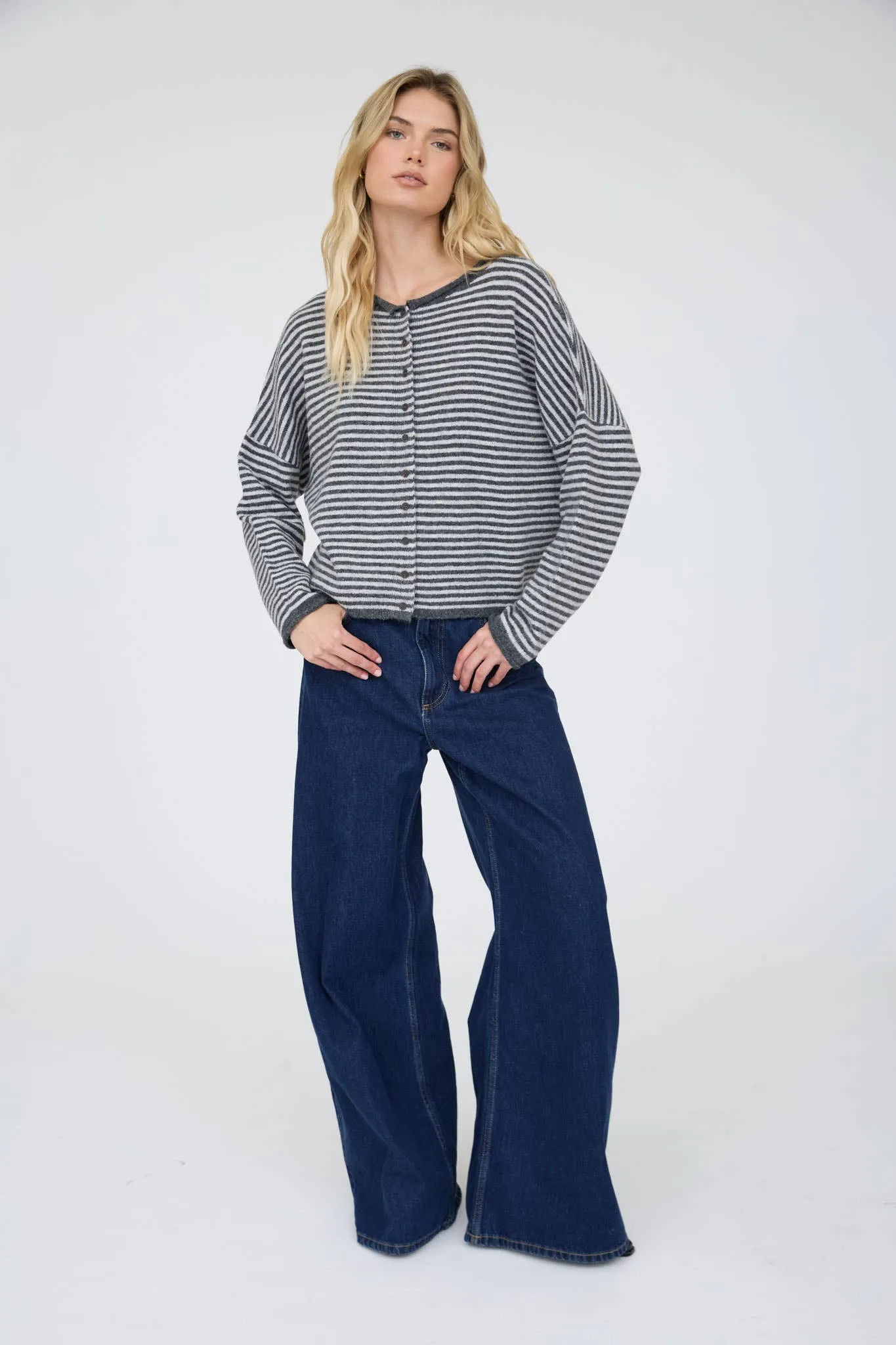Bridget Stripe Cardigan sold by Kins Collective product image thumbnail 4