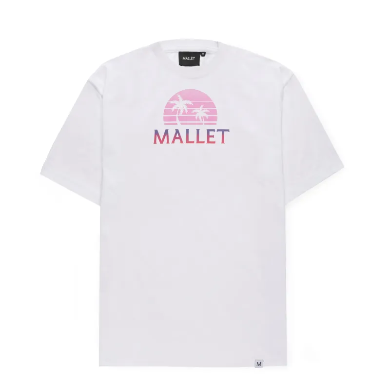 Palm UV Print Tee Organic White sold by Mallet