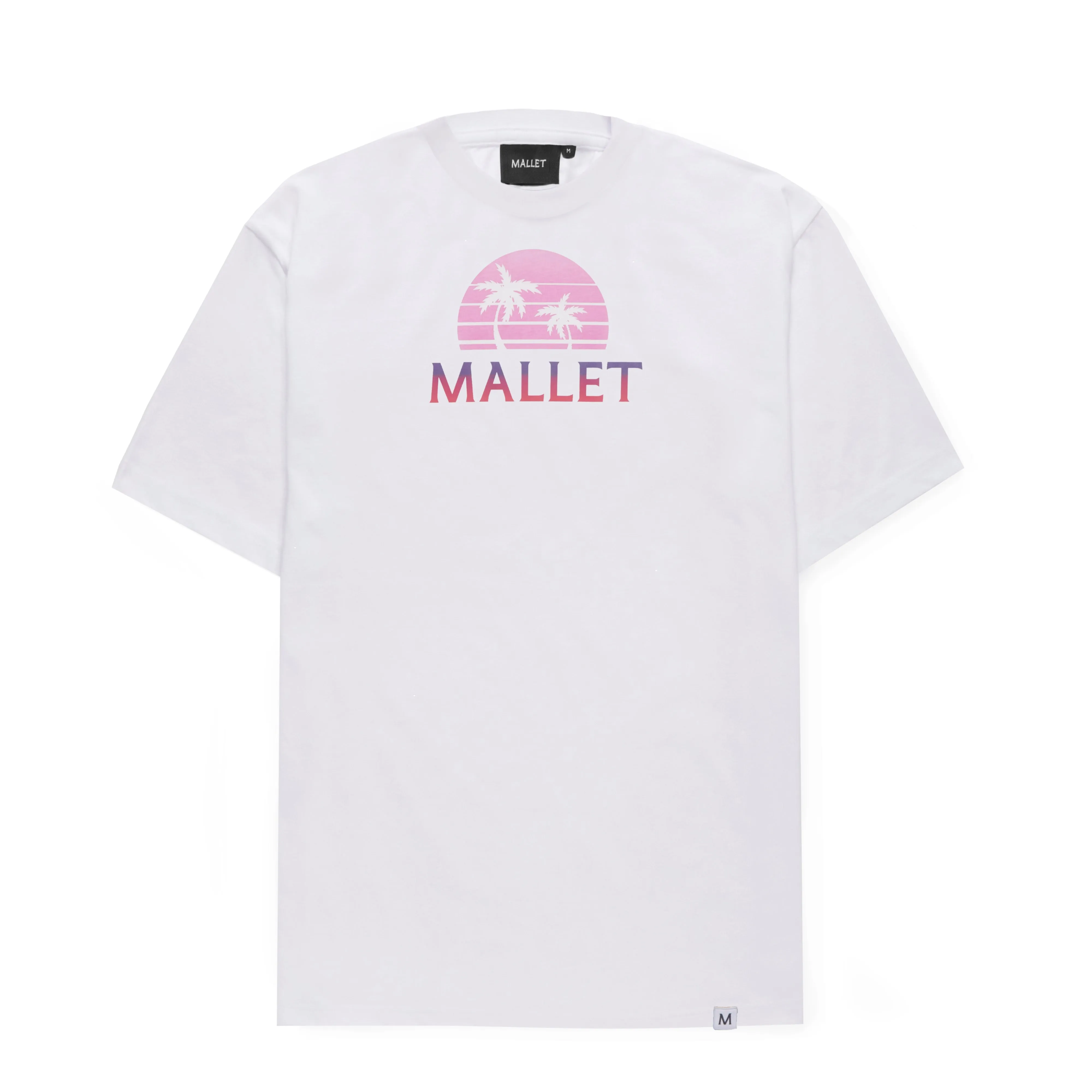 Palm UV Print Tee Organic White sold by Mallet