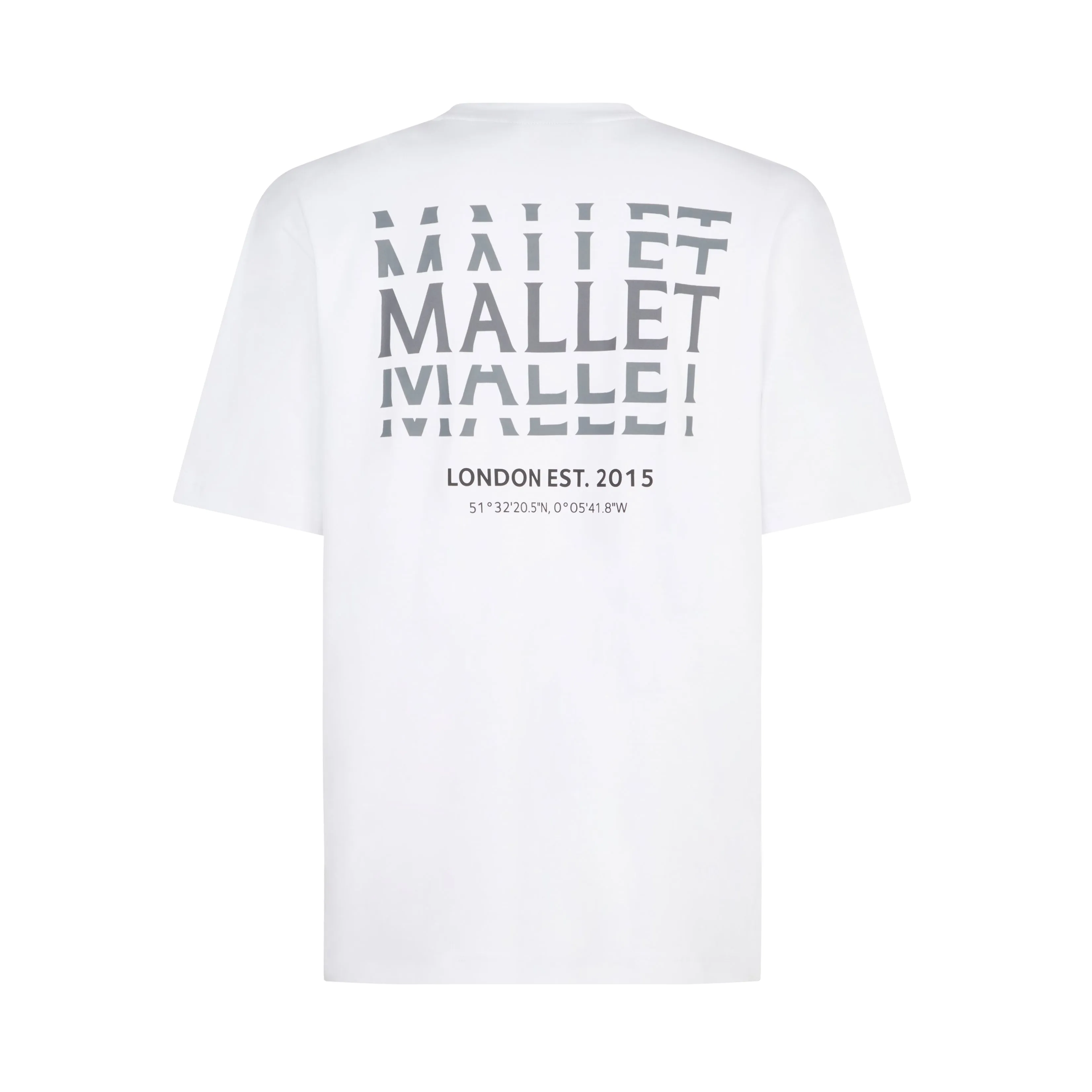 Strobe Tee White Black Organic sold by Mallet