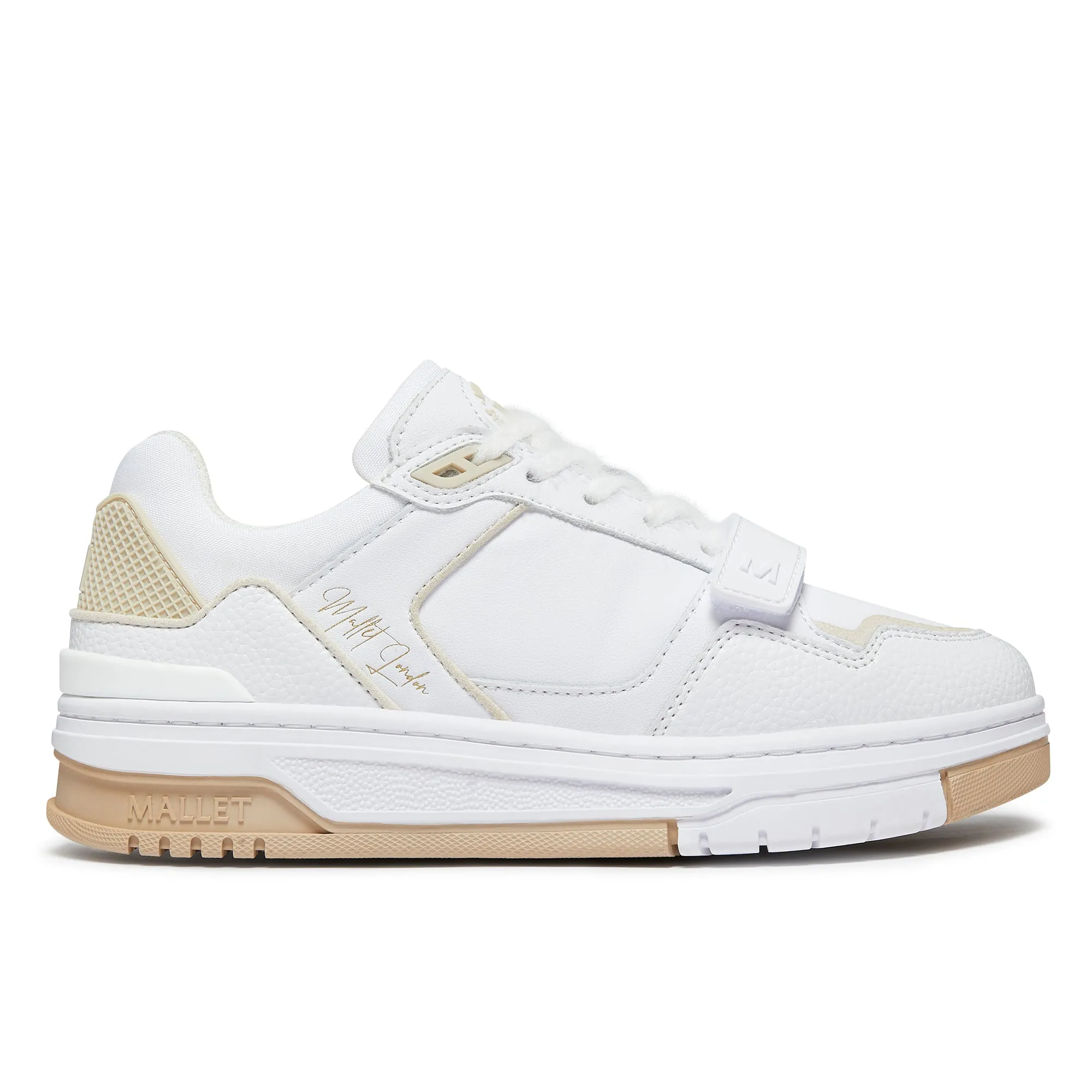 Carlton Strap White Beige Womens sold by Mallet