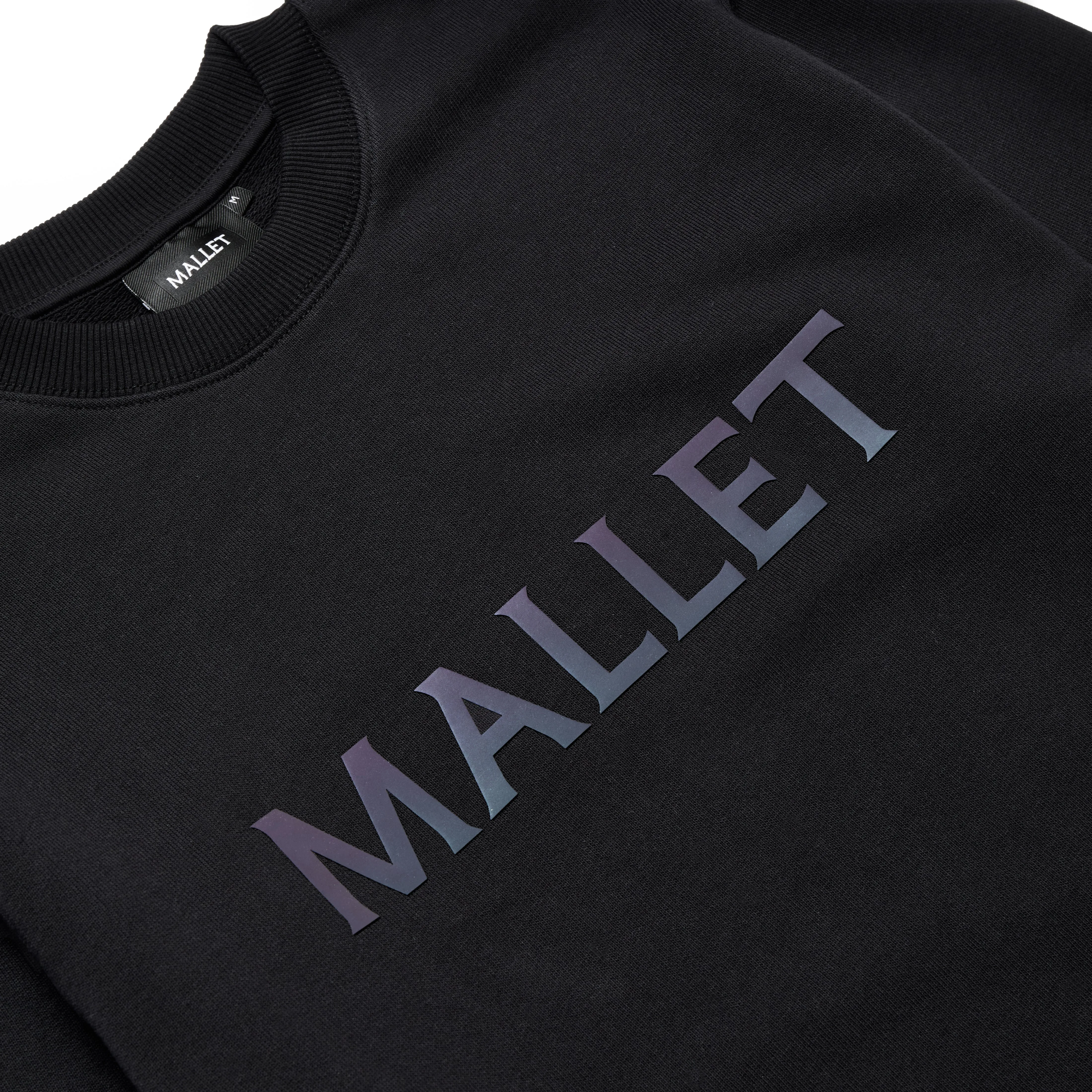 Iridescent Logo Crew Organic Black sold by Mallet product image thumbnail 2